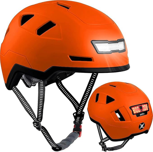 Kid Bike Helmets for Boys and Girls | Fit Head 51-54cm Circumference | CPSC & NTA-8776 Dual Certified | Multi-Sport Helmets with LED Lights, Magnetic Buckle, Detachable Visor-CubbioJoy