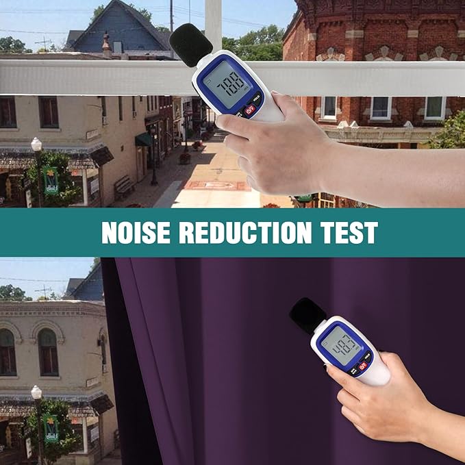 ChrisDowa 100% Blackout Curtains for Bedroom with Black Liner, 2 Thick Layers Total Blackout Thermal Insulated Grommet Window Curtains 2 Panels Set (Royal Purple, 52 x 54 Inch)-CubbioJoy