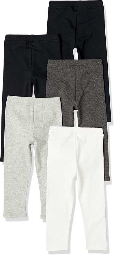 Amazon Essentials Girls and Toddlers' Leggings, Multipacks-CubbioJoy