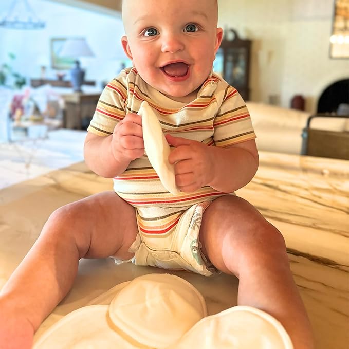 Ameda Washable Nursing Pads | 2 Pairs (4 Count) | Organic Nursing Pads | Breastfeeding Supplies | Reusable Breast Pads for Leaking Milk | Breastfeeding Pads | Viscose from Bamboo-CubbioJoy