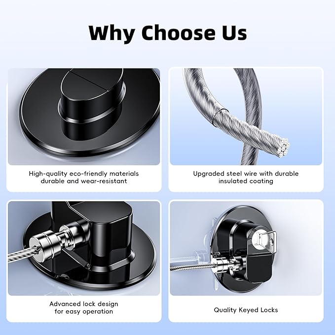 2 Pack Refrigerator Lock with Sticky Adhesive Pads, Child Proof Refrigerator/Fridge/Freezer Door Lock for Toddlers and Kids, Baby Safety Locks for RV Refrigerator, Cabinets and Drawers, Oven (Patent)-CubbioJoy