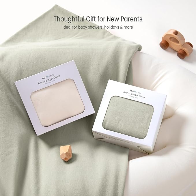 Baby Lounger Cover: Skin-Friendly & Breathable Slipcover for Lounging & Playtime - Snug Fit & Zipper-Free for Safty Daily Homeuse - Must Have for New Parents-CubbioJoy