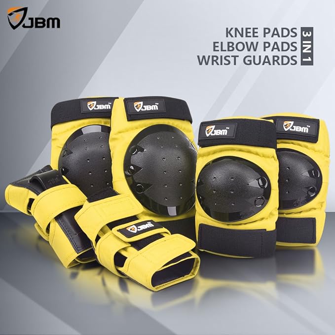 JBM Adult & Kids Knee Pads Elbow Pads and Wrist Guards for Inline Skating, Roller Skating, Skateboarding, Scootering-CubbioJoy