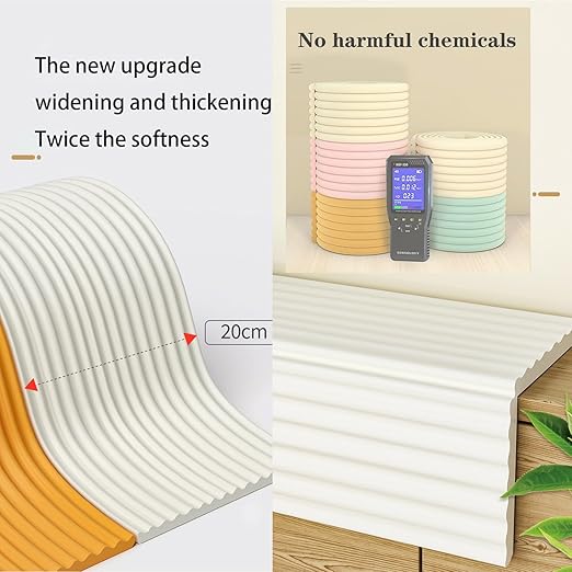 Bunk Bed Ladder Pads,Traction Treads for Stair Steps,Self-Adhesive Bunk Bed Ladder Cover Foam Padding,Soft Extra-Wide Edge Protector,Furniture 6.5 Ft Brown-CubbioJoy