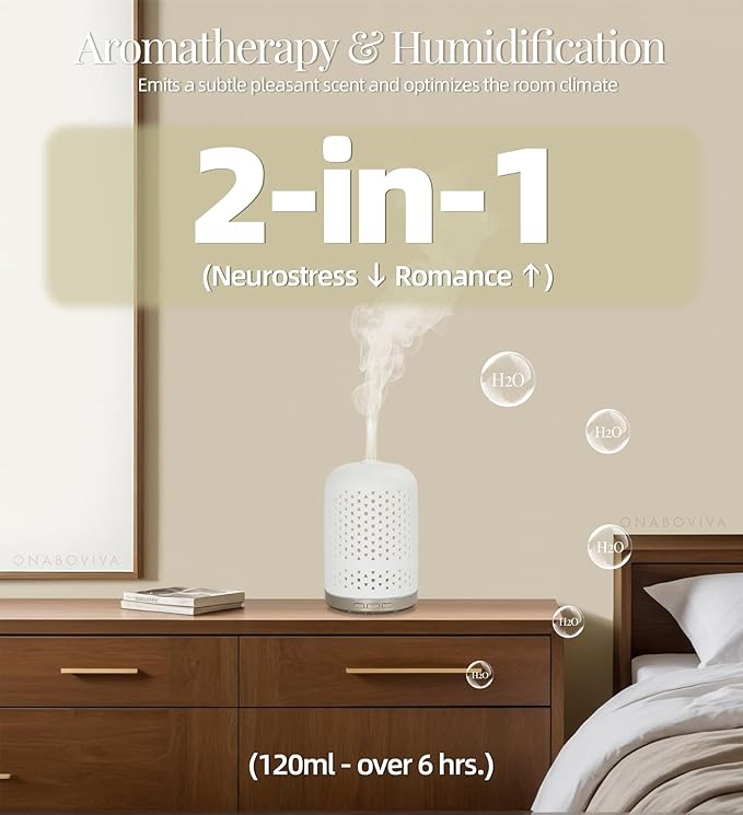 Aromatherapy Diffuser – Ultrasonic Essential Oil Diffuser, Health Night Light, Timer & Auto Shut-Off, BPA-Free, 120ml Diffusers for Home, Office, or Spa-CubbioJoy