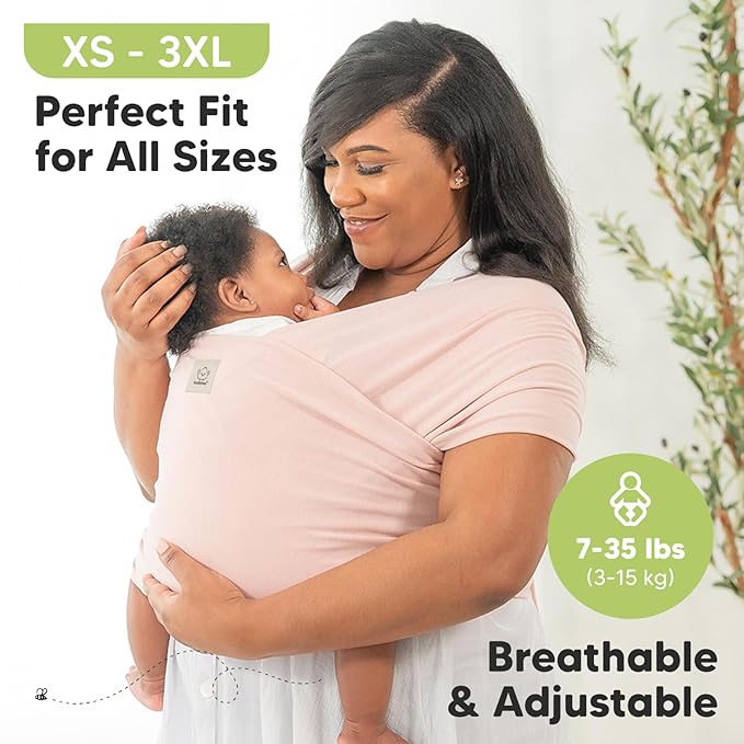 KeaBabies Baby Wrap Carrier - All in 1 Original Baby Carrier Newborn to Toddler Sling, Easy to Wear, Hands Free Bonding, Lightweight, Breathable Infant Wraps (Warm Hearth)-CubbioJoy