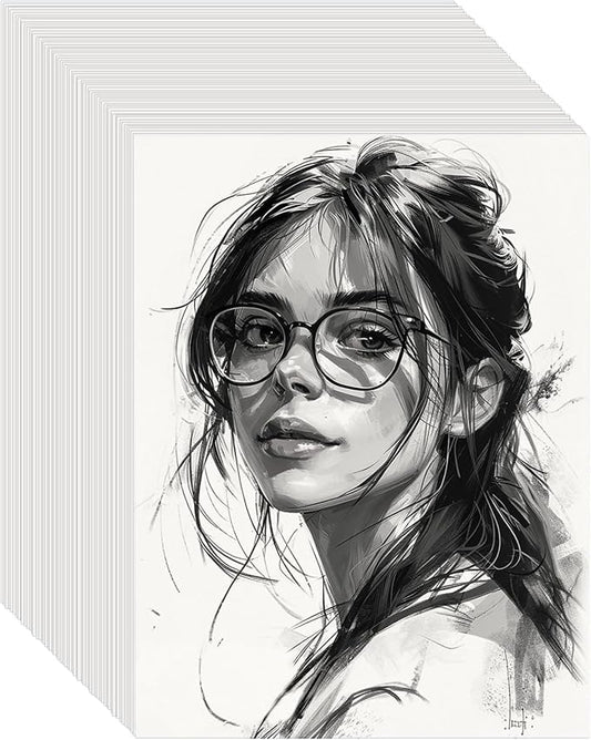 180 Sheets Sketch Paper, 9" x 12" Acid Free Artist Art Easel Drawing Painting Writing Sketching Book Paper Bulk, Study Essentials College Office School Supplies for Kids Students Adults Beginners-CubbioJoy