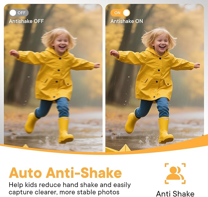 Digital Camera 4K 64MP - Vlogging Camera for Kids & Beginners | 18X Zoom Point and Shoot Camera Anti Shake, Compact with Flash, Gift for Boys Girls(White+Silver)-CubbioJoy