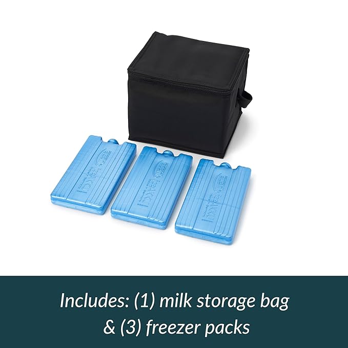 Ameda MYA Cool N Carry Portable Breast Milk Cooler Bag | Breastmilk Storage | Includes Insulated Cooler Bag & 3 Freezer Packs-CubbioJoy