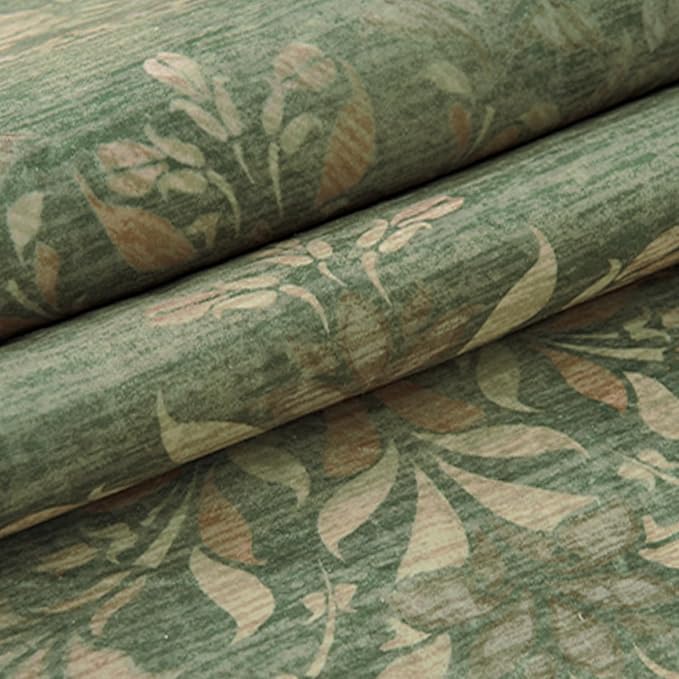 jinchan Vintage Floral Runner Rug 2x5 - Machine Washable Distressed Design Non-Slip Low-Pile Soft Thin Carpet for Hallway Kitchen Farmhouse Bedroom Entryway Laundry Room (2x5ft,Dark Green)-CubbioJoy