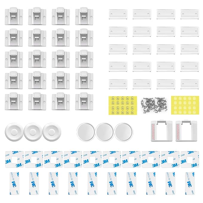 Child Safety Magnetic Cabinet Locks(20 Locks + 3 Keys), Baby Proof, No Tools Or Screws Needed - Norjews-CubbioJoy