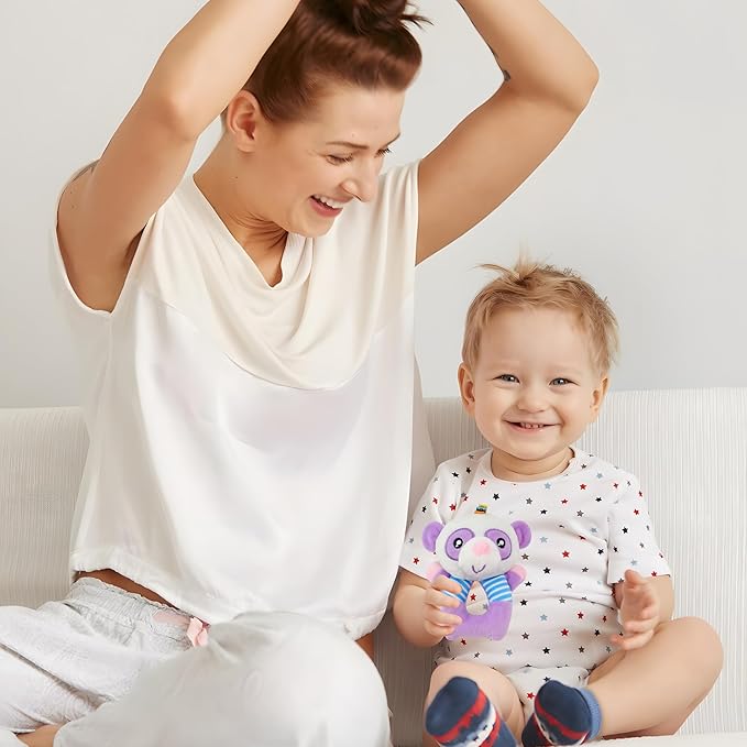 BLOOBLOOMAX Sock rattles for Babies 0-24 Months Baby Animal Foot Finder Educational Toys-CubbioJoy