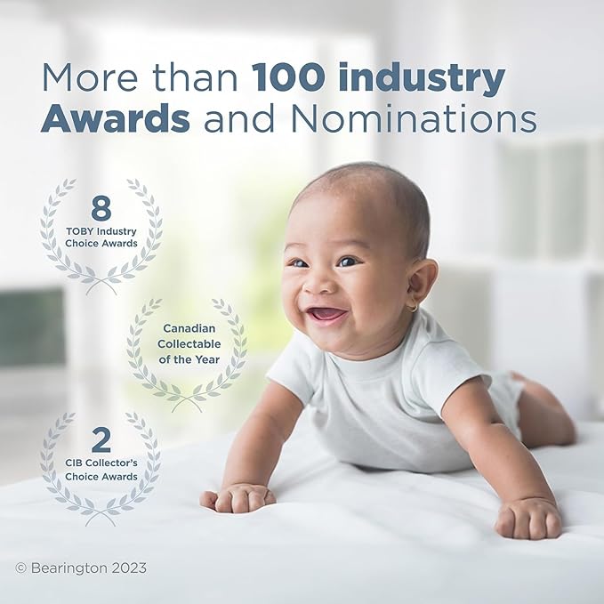 Bearington Collection Bearington Lil' Tracer Plush Stuffed Animal Dinosaur Soft Ring Rattle - 5.5 Inch - Dinosaur Rattle-CubbioJoy