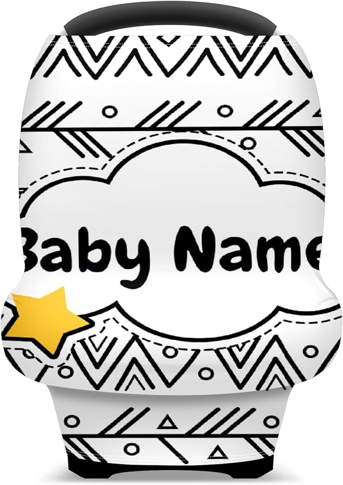 Baby Car Seat Stroller Cover Nursing Cover New Mom Breastfeeding Scarf Soft Stretchy Infant Carrier Cover Car Canopy Coverage-CubbioJoy