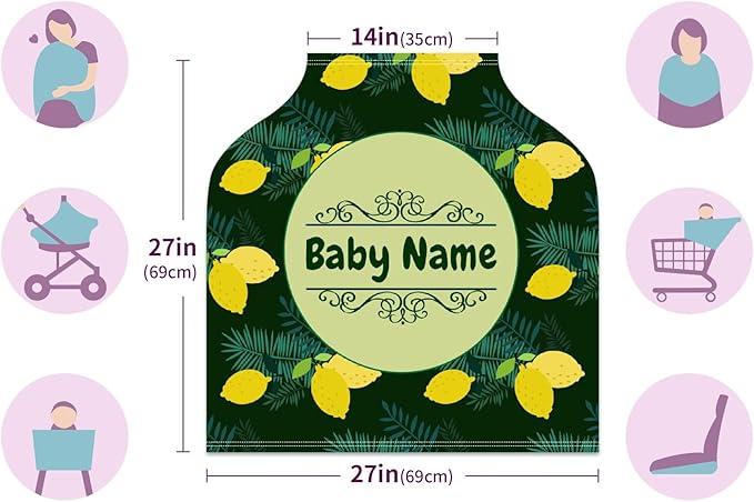 Baby Car Seat Stroller Cover Nursing Cover New Mom Breastfeeding Scarf Soft Stretchy Infant Carrier Cover Car Canopy Coverage-CubbioJoy