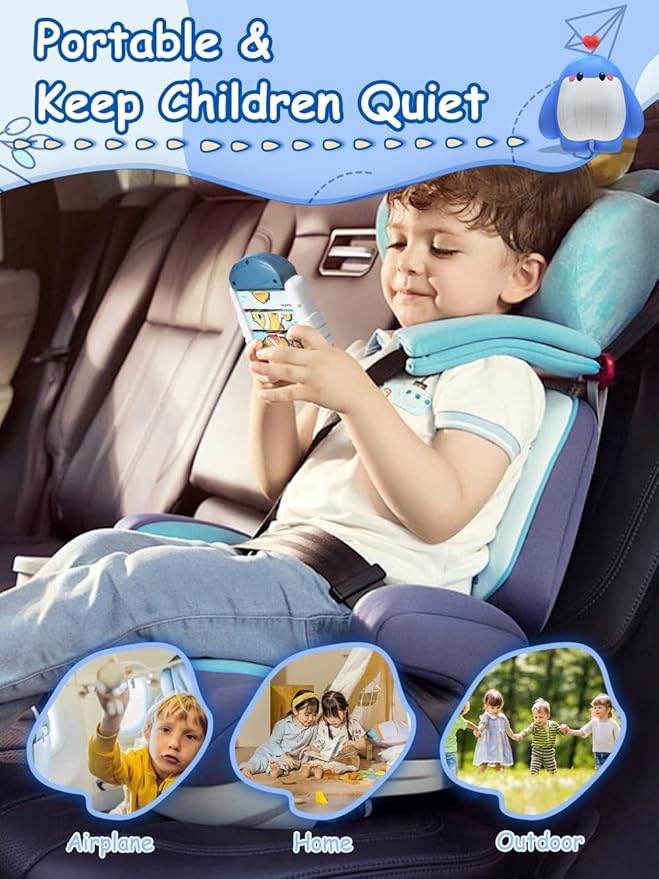 16-Piece Rotating Puzzles for Kids 4-6, Toddlers Puzzles 2-4, Road Trip, Airplane Activities Game, Travel Toys - Brain Teaser, Fine Motor Skills - Birthday Gifts Boys & Girls - Marine Life-CubbioJoy