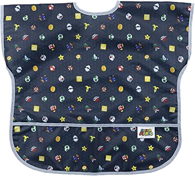 Bumkins Bibs - Toddler Bibs, Waterproof, Large for 1-3 Years, Short Sleeve-CubbioJoy