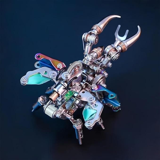 Adult 3D Metal Puzzle, Punk Beetle Metal Model Set, 3D Puzzle Mechanical Insect Building Blocks, Fun DIY Assembly, high-end Men's Gifts.-CubbioJoy