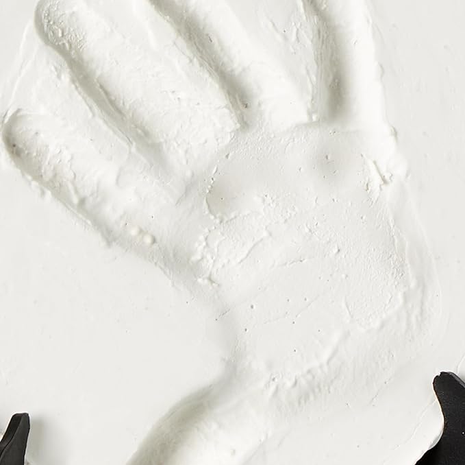 C.R. Gibson 3 Piece Baby Handprint & Footprint Kit, 6.5" x 6.25", Heart First-CubbioJoy