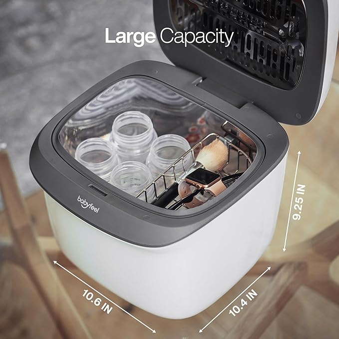 Babyfeel UV Light Sanitizer | UV Box Sanitizer | Conveniently Sanitizes in Minutes | Large Capacity | No Cleaning Required | Touch Control-CubbioJoy