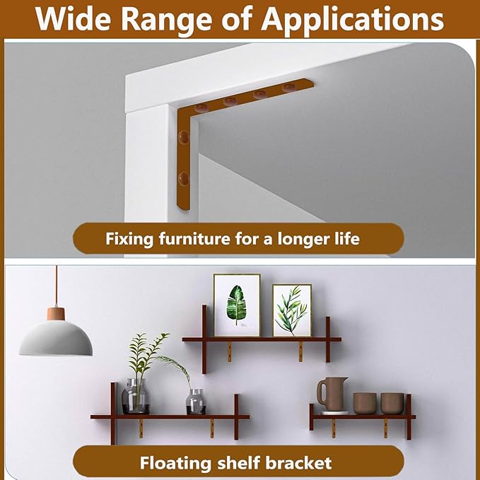 Anti Tip Furniture Anchors for Baby Pet Proofing,Furniture Wall Anchor Furniture Dresser Bookshelf Falling Prevention Device for Children (Brown)-CubbioJoy