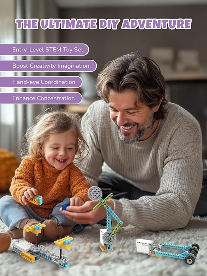 50-in-1 STEM Building Toys for Kids Aged 6-12: 50 Models Science Educational Engineering Blocks Project Kit, Creative Learning Activities for Boys & Girls, for Ages 6-8 8-12-CubbioJoy