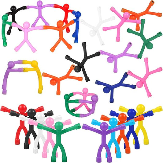 30 Pcs Magnetic Toys, Magnetic People, Colorful Magnets for Kids Travel Toys, for Refrigerator Magnets, Office, Whiteboard Decoration-CubbioJoy