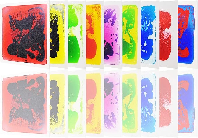 Art3d Liquid Fusion Activity Play Centers for Children, Toddler, Teens, 12" X 12" Pack of 9 Tiles-CubbioJoy
