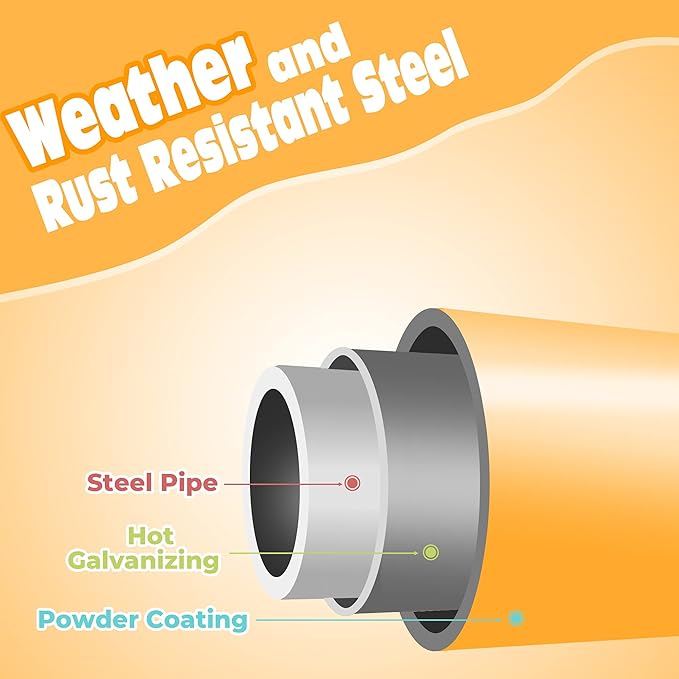 JAXPETY Climbing Dome, 7FT Outdoor Jungle Gym for Kids Ages 4-8, Toddler Monkey Bars for Backyard, Doorway Playground Climbing Structures for Toddler Climbing, Montessori Climbing Set for Dome Climber-CubbioJoy