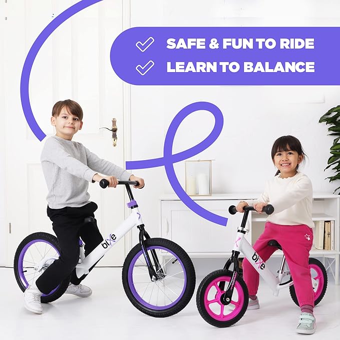 Balance Bike: for Big Kids Aged 4, 5, 6, 7, 8 and 9 Years Old - No Pedal Sport Training Bicycle | 16inch Wheel-CubbioJoy