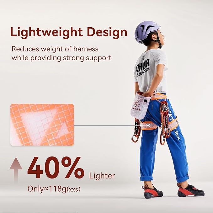 KAILAS Kids Rock Climbing Harness Child Safety Belt Climbing Gear Adjustable Lightweight Indoor Gyms Beginners Youth-CubbioJoy