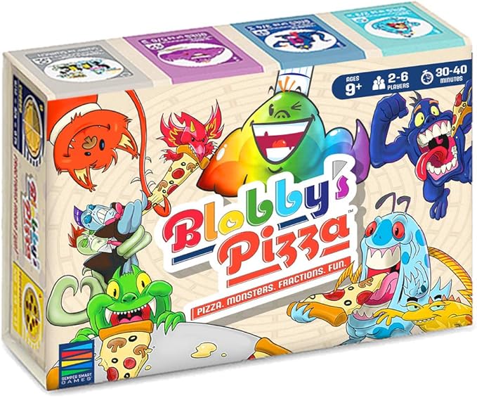 Blobby's Pizza Math Card Game: Crazy Fun Strategic Pizza Eating Contest Between Cute Monsters!-CubbioJoy