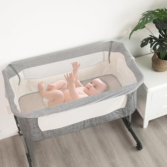 2 Pack Baby Mosquito Net for Stroller, Playard & Bassinet, Reusable Bug Net for Cradles, Carrier, Pack and Plays and Portable Mini Crib, Baby Playpen Mosquito Net Cover, White-CubbioJoy