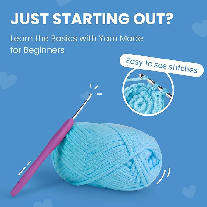Cookie Box Crochet Kit for Beginners - Learn to Craft Amigurumi Stuffed Animals - Knitting Gift for Kids and Adults - Beginner-Friendly Yarn - Stitch-by-Stitch Video Tutorial - Oyster Pearl-CubbioJoy