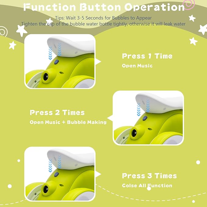 6V Electric Baby Balance Bike with Bubble Machine,4 in 1 Toddler Balance Bike w/Remote Control for 1 Year Old Boys Girls Kids Bubble Bike Ride on Toys w/Powered Motor,Music,LED Lights (Cyan)-CubbioJoy