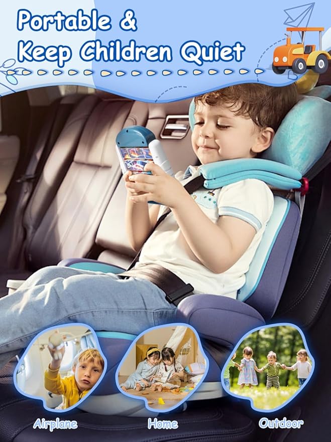 16-Piece Rotating Puzzles for Kids 4-6, Toddlers Puzzles 3-4, Road Trip, Airplane Activities Game, Travel Toys - Brain Teaser, Fine Motor Skills - Birthday Gifts Boys Girls - Special Vehicle-CubbioJoy