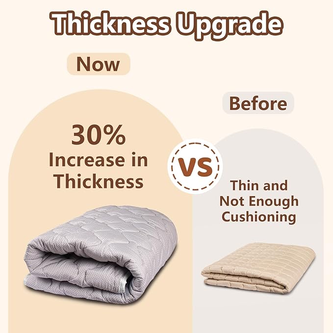 Baby Play Mat, 50x50 Playpen Mat with Super Soft Touch, Activity Mat with Upgraded Anti-Slip Bottom, Machine Washable Crawling Mat for Floor & Picnic (Boho Gray)-CubbioJoy