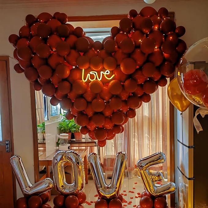 140pcs Ruby Red Round Balloons Different Sizes 18 12 10 5 Inch Latex Balloons for Arch Decoration Party Balloon Kit for Graduation Birthday Party Wedding Balloon Baby Shower Decoration-CubbioJoy