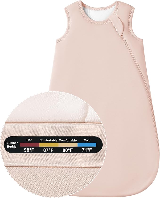 Baby Bamboo Sleep Sack, 70% Rayon Made from Bamboo 30% Cotton 1.0 TOG Infant Wearable Blanket-CubbioJoy