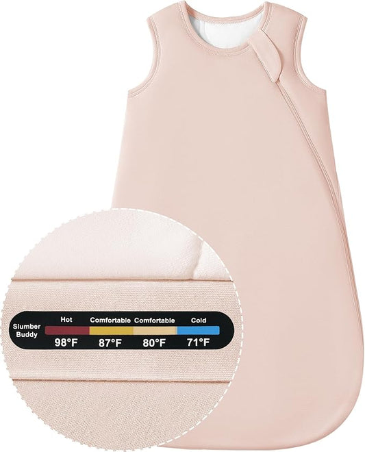 Baby Bamboo Sleep Sack, 70% Rayon Made from Bamboo 30% Cotton 1.0 TOG Infant Wearable Blanket-CubbioJoy