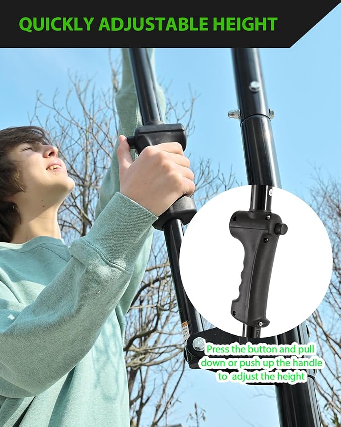 Basketball Hoop Outdoor 10 FT Height Adjustable, Portable Basketball Goals Systems with 45" Backboard for Youth Adults Kids - Backyard, Driveway, Indoor Play-CubbioJoy