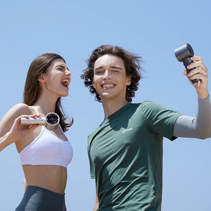 JISULIFE Handheld Fan Pro Series - Extreme Cooling Output: 1-100 Speed Scroll Wheel, Metal Body, Digital Display, 1.5H Fast Charge, 5000mAh-Portable Fan for Travel Outdoor, Gifts for Women Men(Grey)-CubbioJoy