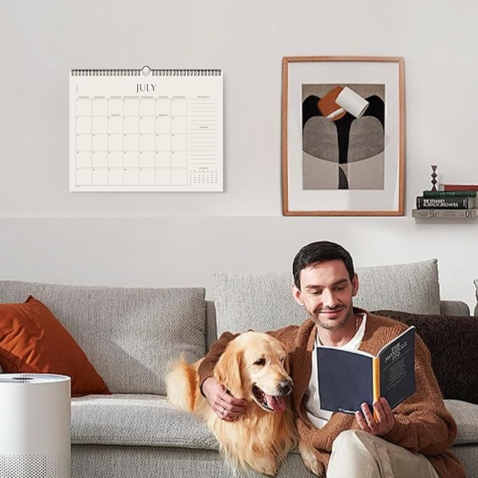 Jotsome Wall Calendar 2025-2026, Academic Monthly Wall Calendar From July 2025 to December 2026 14.2x11.2 inch for Home and Office, Easy Planning-CubbioJoy