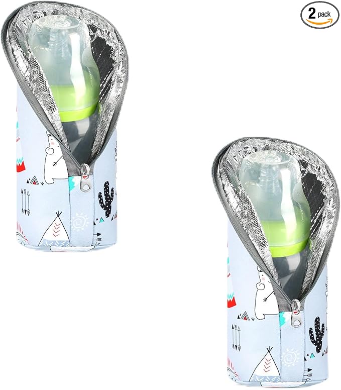 Accmor Baby Bottle Tote Bags, Insulated Breastmilk Cooler Bag, Nursing Bottle Warmer Bag for Nursing Mom Daycare Travel-CubbioJoy