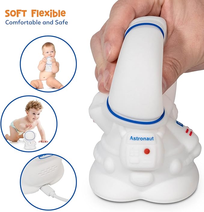 Astronaut Night Light for Kids Room Night Lamp Children Toddler Room Decor Silicone Baby Nursery Night Lights-CubbioJoy