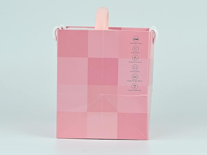 Divoom Ditoo Retro Pixel Art Game Bluetooth Speaker with 16X16 LED App Controlled Front Screen (Pink)-CubbioJoy