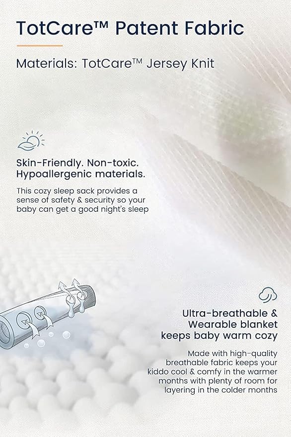 TotAha Toddler Sleep Sack 2T-4T, Soft Wearable Blanket Baby Sleep Bag, Light 0.5 TOG or Medium-weight 1.0 TOG Sleeping Sacks-CubbioJoy