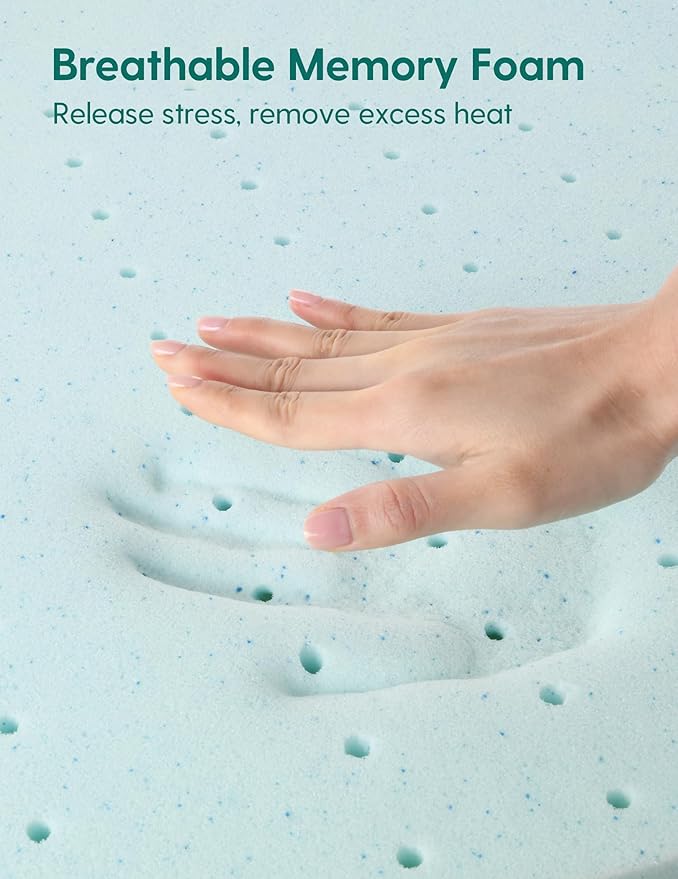 BABELIO Crib Mattress Memory Foam Toddler Mattress 2-Stage Standard Size Baby Mattress with Removable Waterproof Cover Grey-CubbioJoy