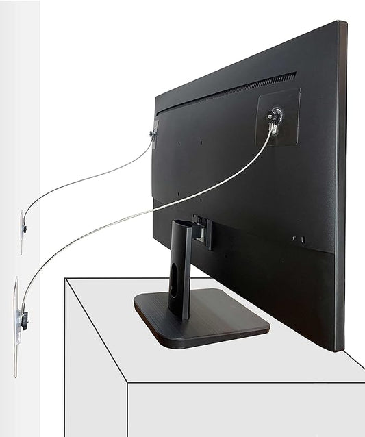 18 inches Stainless Steel Furniture Straps for Baby Proofing, No-Drill Furniture Anchors Earthquake Straps, Prevent Falling and Anti Tip TV Safety Straps, 6 Pcs-CubbioJoy