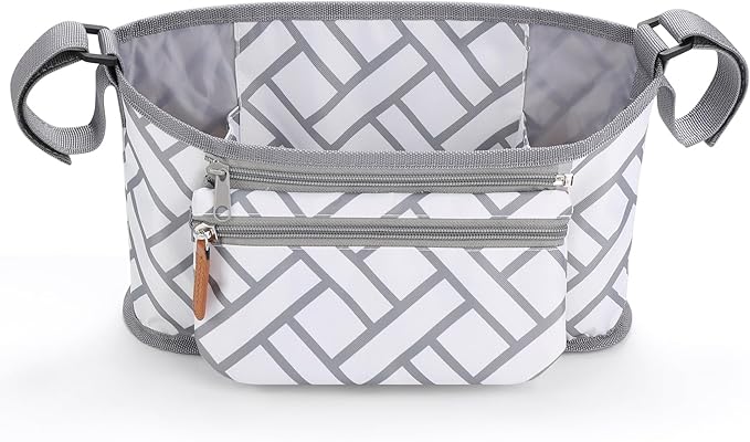 Accmor Universal Stroller Organizer with Detachable Phone Bag, Stroller Bag Caddy Organizer Stroller Accessories for Uppababy, Baby Jogger, Nuna, Doona, Britax Strollers-CubbioJoy
